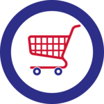 Pictogram winkelwagentje