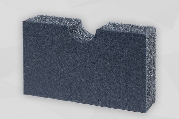 PUR-schuim met grijs vliesoppervlak PUR-schuim met grijs vliesoppervlak